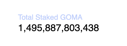<a href="/AgareumAGR/">Agareum</a> Wow growing nicely!!!!!! Nealy 1.5T $GOMA staked for $AGR in just over an hour