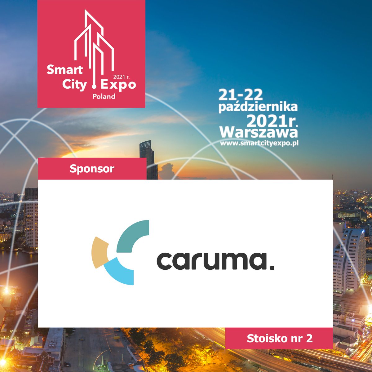 SmartCityExpoPL's tweet photo. Firma Caruma jest kolejnym Sponsorem targów @SmartCityExpoPL - jej rewolucyjna usług @Smartkey ma szansę stać się standardem komunikacji dla urządzeń IoT. Z ofertą firmy zapoznacie się na stoisku nr2. #polandsmartexpo #smartcityexpo #smartcity #blockchain #IOT #smartkey #caruma https://t.co/g4lyVkVwW2