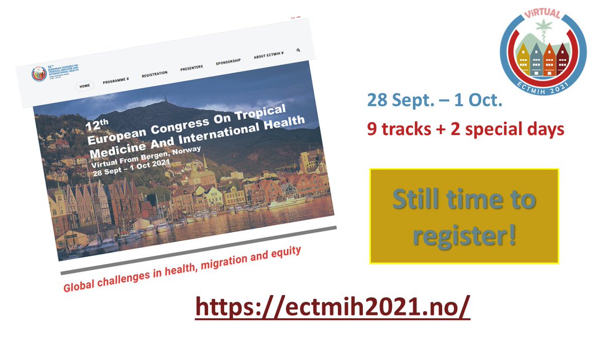 ECTMIH2021 (@ectmih2021) on Twitter photo Checkout the <a href="/ectmih2021/">ECTMIH2021</a> website – new information about the track programmes is out! There is important info for Presenters: bit.ly/3izGUAn
AND you can still register!! ectmih2021.no
<a href="/NRSGlobalHealth/">Global Health Research School</a> @CIHUiB <a href="/IGS_UiB/">Institutt for global helse og samfunnsmedisin</a> @medofak_uib <a href="/UiB/">Universitetet i Bergen</a> Checkout the <a href="/ectmih2021/">ECTMIH2021</a> website – new information about the track programmes is out! There is important info for Presenters: bit.ly/3izGUAn
AND you can still register!! ectmih2021.no
<a href="/NRSGlobalHealth/">Global Health Research School</a> @CIHUiB <a href="/IGS_UiB/">Institutt for global helse og samfunnsmedisin</a> @medofak_uib <a href="/UiB/">Universitetet i Bergen</a>
