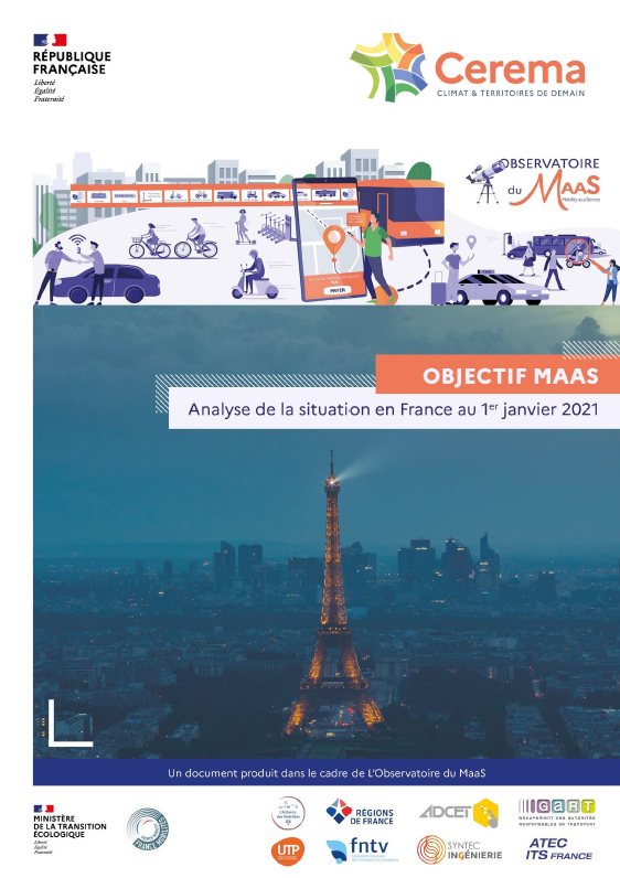 CeremaCom's tweet photo. ➡ Le déploiement du #MaaS en France : état des lieux en 2021 
➡Le #Cerema fait le point sur l'évolution de la mobilité servicielle dans les territoires
#Multimodalite
#Intermodalite
#Mobilites https://t.co/pzFZQBKEr6