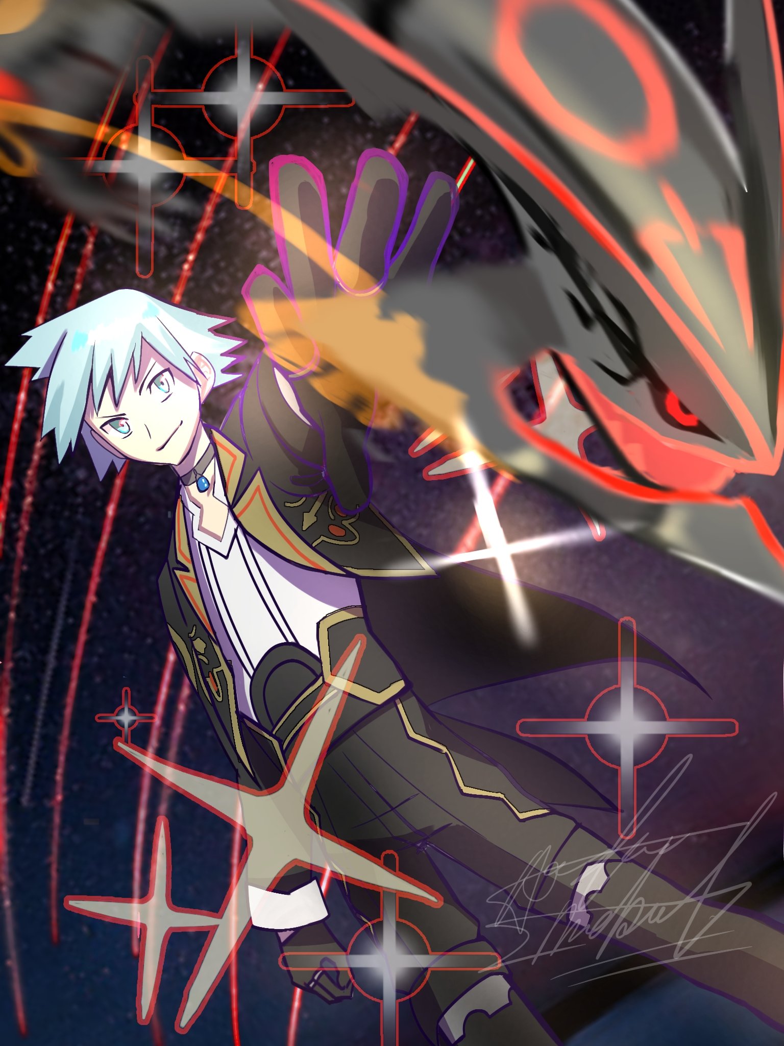 Akazake Mebal レックウザ Amp ダイゴ 絵描きさんと繫がりたい 漫画家志望さんと繋がりたい Pokemon ポケモン大好きクラブ チャンピオンダイゴ レックウザ ポケモン ポケモンマスターズex ポケマスex ポケモンアート ポケモンイラスト