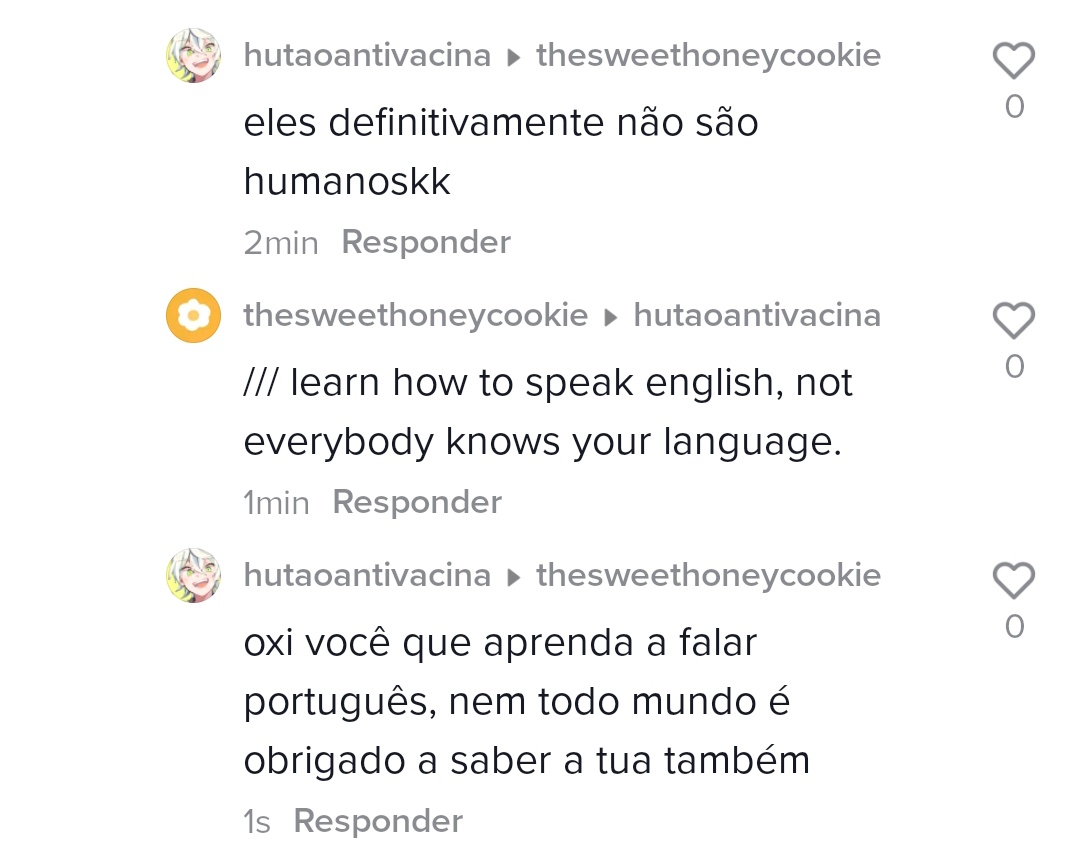 gringo é muito abusado vei agora eu sou obrigada a saber inglês