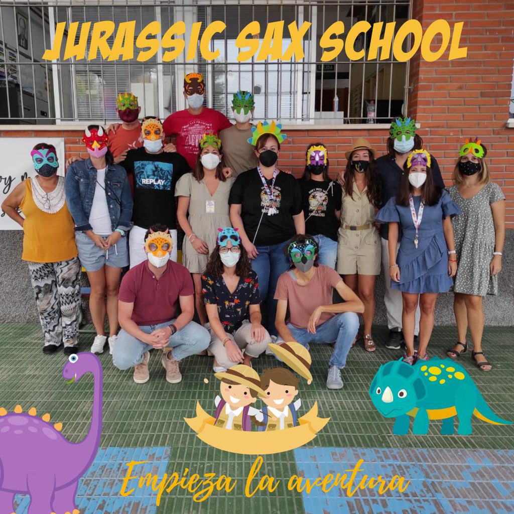 Jurassic Sax School 🐾🦖

Claustro 2021-2022 
@bernardojareno @joseluisgilsanz3 @jshua89 @north_cape789 

New year, new gamification, new adventure!

#school #education #primaryeducation #educacionprimaria #teacher #claustro #gamification #gamificacion