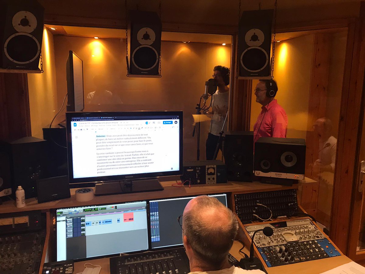 AntoineAmiel's tweet photo. Ce matin, j'ai eu le plaisir d'enregistrer les premiers podcasts #Objectifcompétences de la @FedeFormPro_FFP avec Christophe Quesne de @Quilotoagroup et @LouieMedia  ! A découvrir courant Octobre sur toutes les plateformes de podcasts https://t.co/8UTMpk8ucw