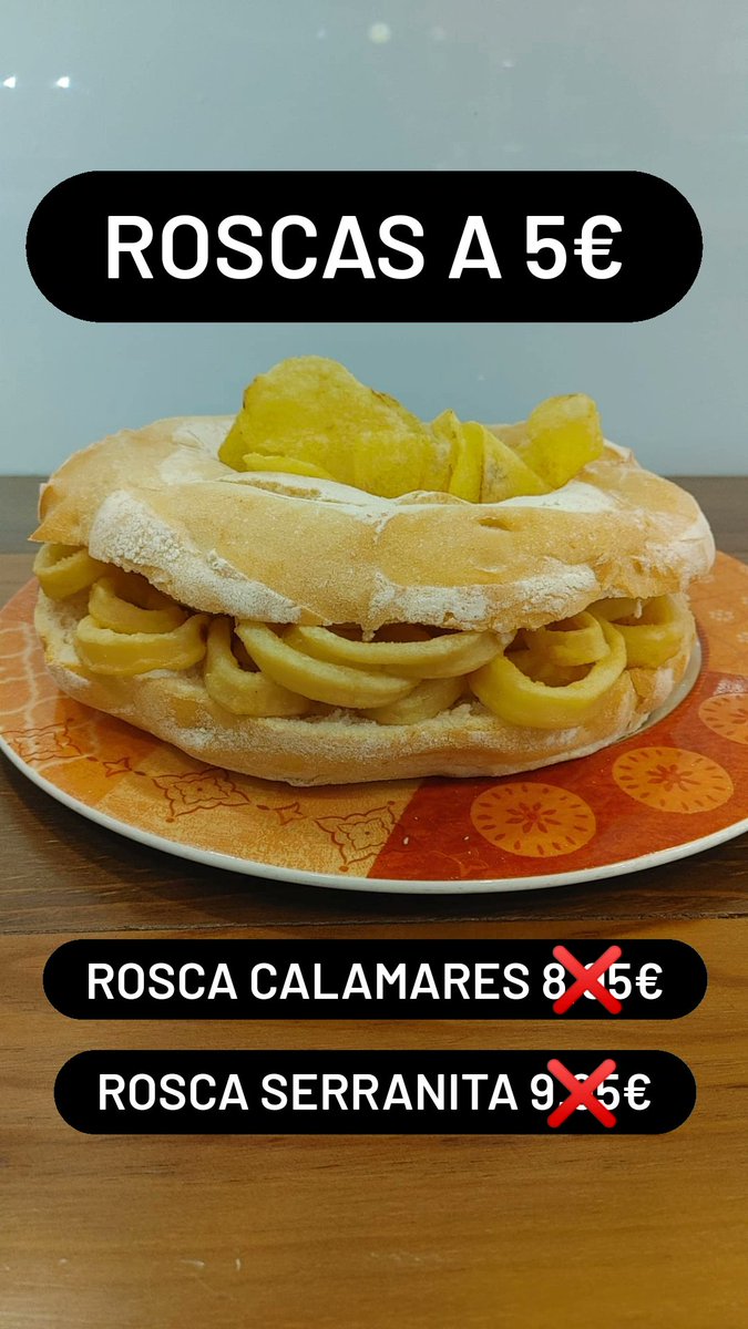 Lógicamente, os vamos a hacer la vuelta a la rutina más llevadera! De nada!!

No olvides pedirlo como "rosca serranita cómetelosjueves o rosca calamares cómetelosjueves" para que te las pongan a 5€!

Oferta válida para el jueves noche en #ElGamberodelPaseo
