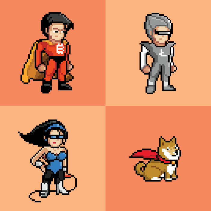 SkepticArtist's tweet photo. Gotta shill my crypto superhero NFTs every now and then. https://t.co/cSJxv9MwJN #NFTs #NFTCommunity #nftcollector #NFTshill #Cryptoheroes #NFTcollectibles https://t.co/NlnfAaBlKD