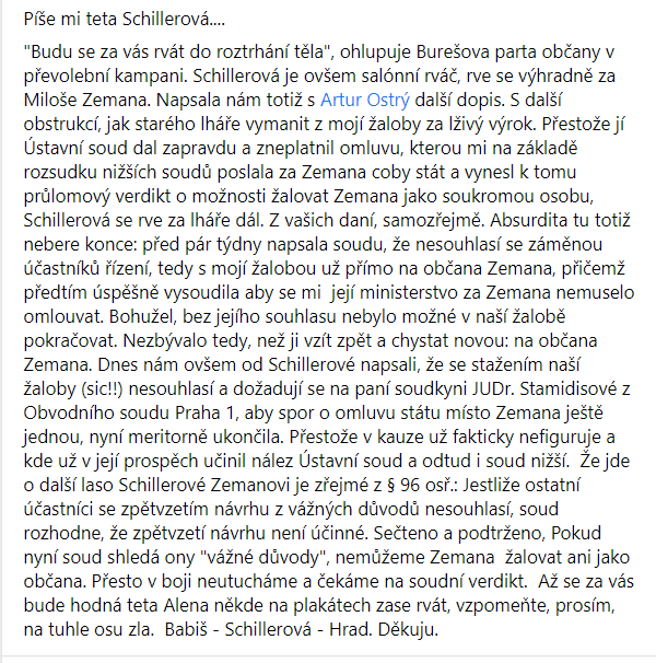 zdeneksarapatka's tweet photo. Píše mi teta Schillerová.... https://t.co/QzG7E0i1m9