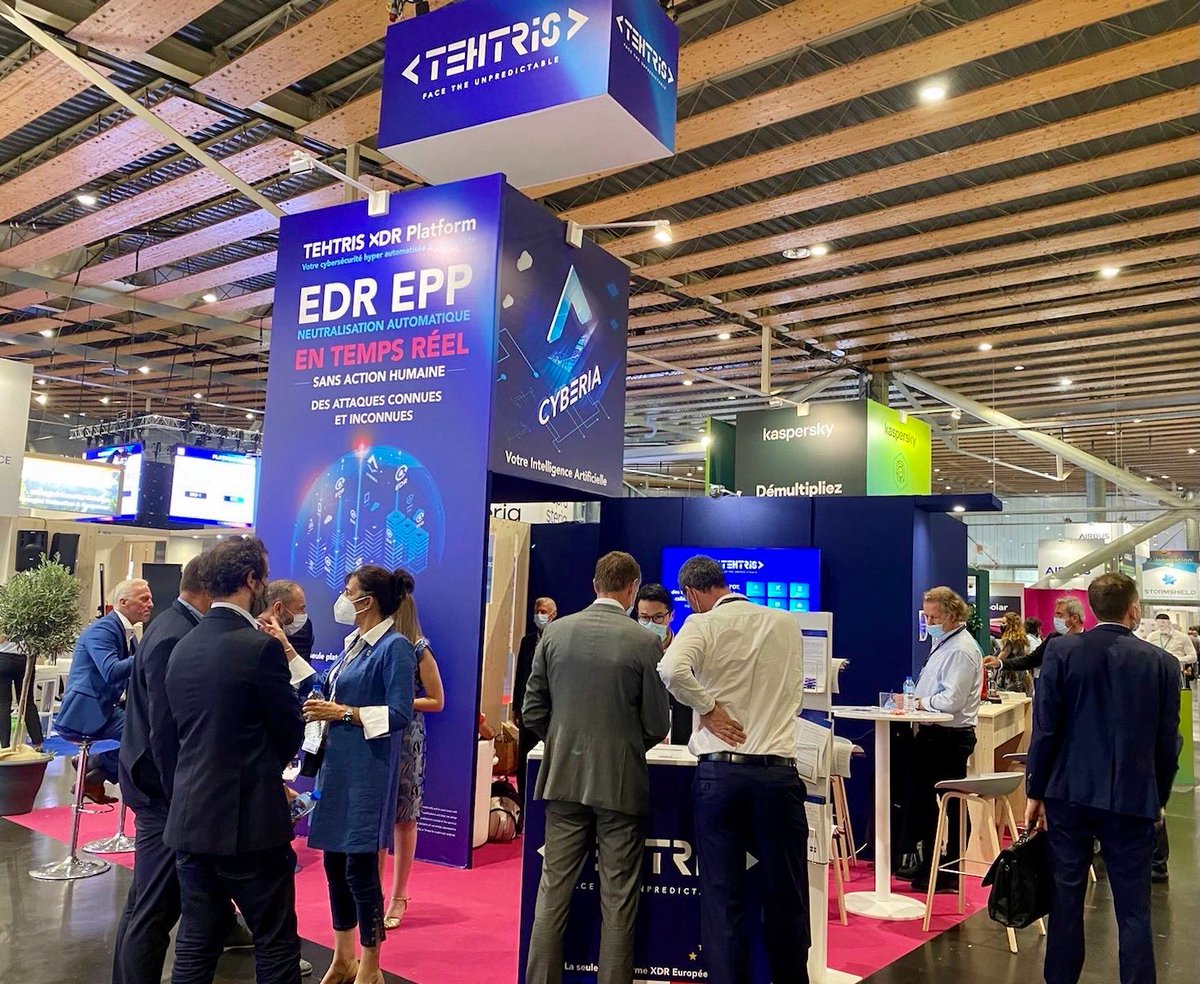 tehtris's tweet photo. Le #FIC2021 continue. Vous êtes nombreux à nous rendre visite en stand C15 et nous vous y attendons avec plaisir pour toute démonstration et informations ! 

Merci de votre intérêt 👏

#OXDR #XDR #EDR #EPP #MTD #SIEM #CTI #SOAR #ManagedEDR #ManagedXDR #MDR #cybersecurité #CISO https://t.co/Fy84uKtIpe