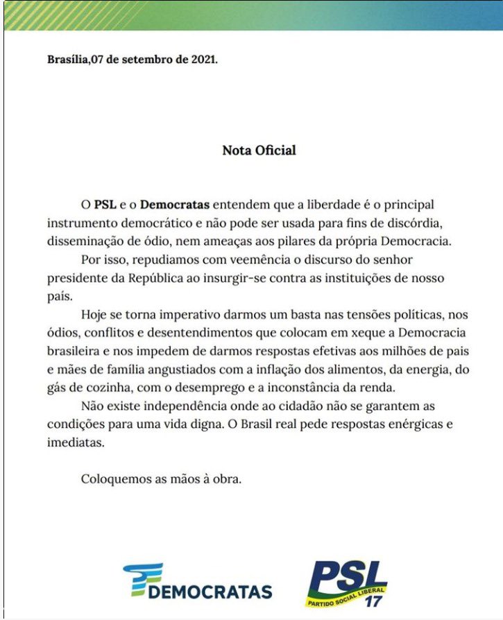 Partido Social Liberal - PSL (@psl_nacional) on Twitter photo 