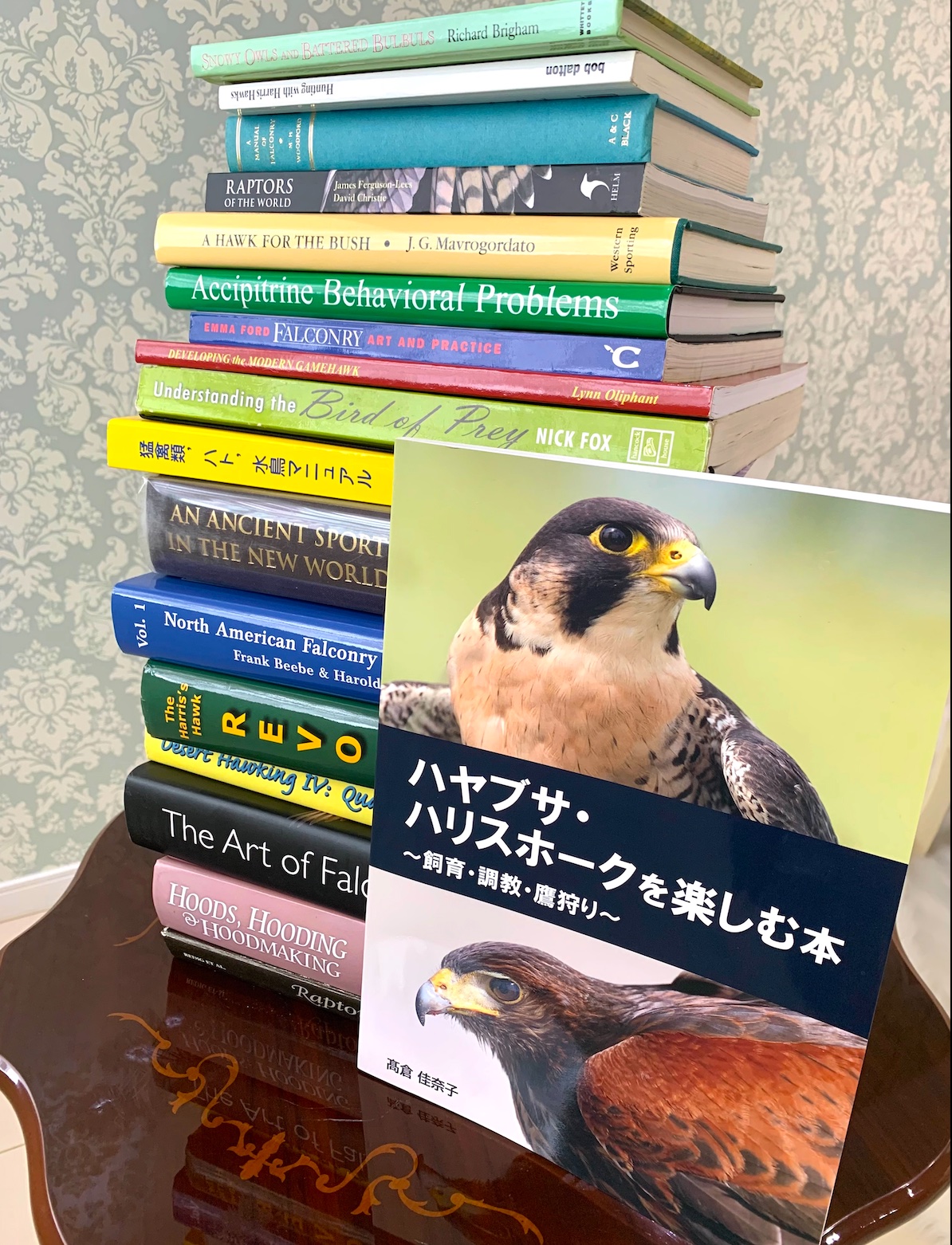 ハリスホーク飼育道具と書籍セット