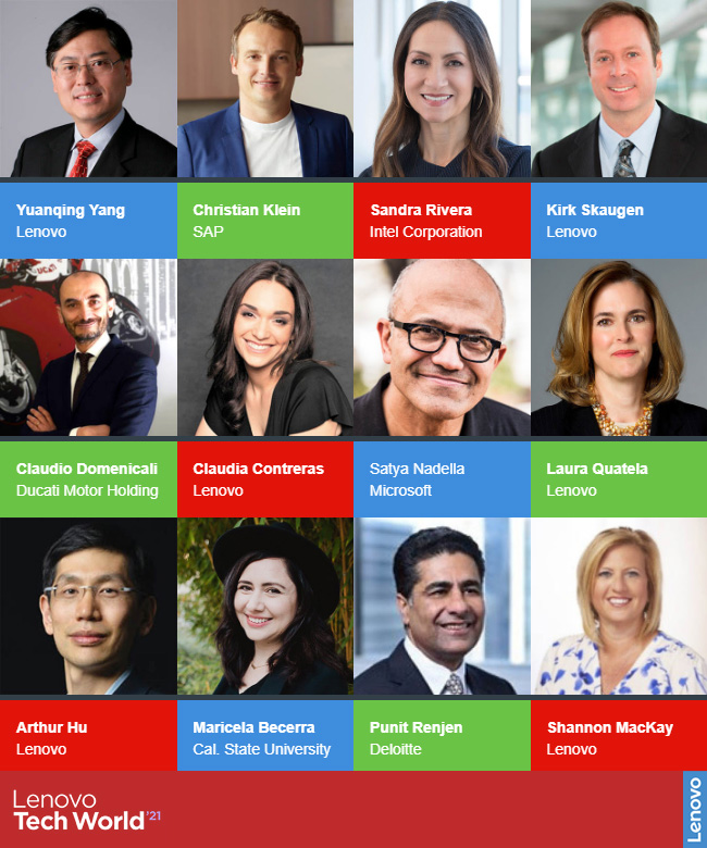 Only 4 hours until #LenovoTechWorld, our virtual event. I'm eager to hear my colleagues &amp; tech partners (inc. <a href="/satyanadella/">Satya Nadella</a> of <a href="/Microsoft/">Microsoft</a>!) discuss new innovations (from the comfort of my desk) 🙂

There's still time to join us by registering here: bit.ly/TW21Lenovo