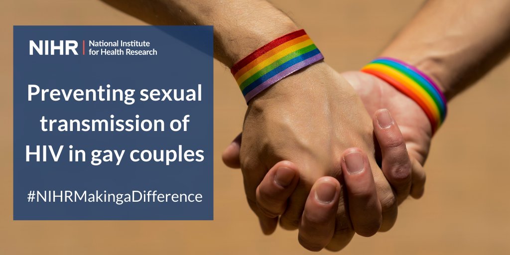 The #NIHRfunded PARTNER2 study has confirmed that antiretroviral treatment for #HIV reduces the risk of sexual transmission between gay male partners to zero, influencing international treatment guidelines. 

Read more: nihr.ac.uk/case-studies/p… #NIHRMakingADifference