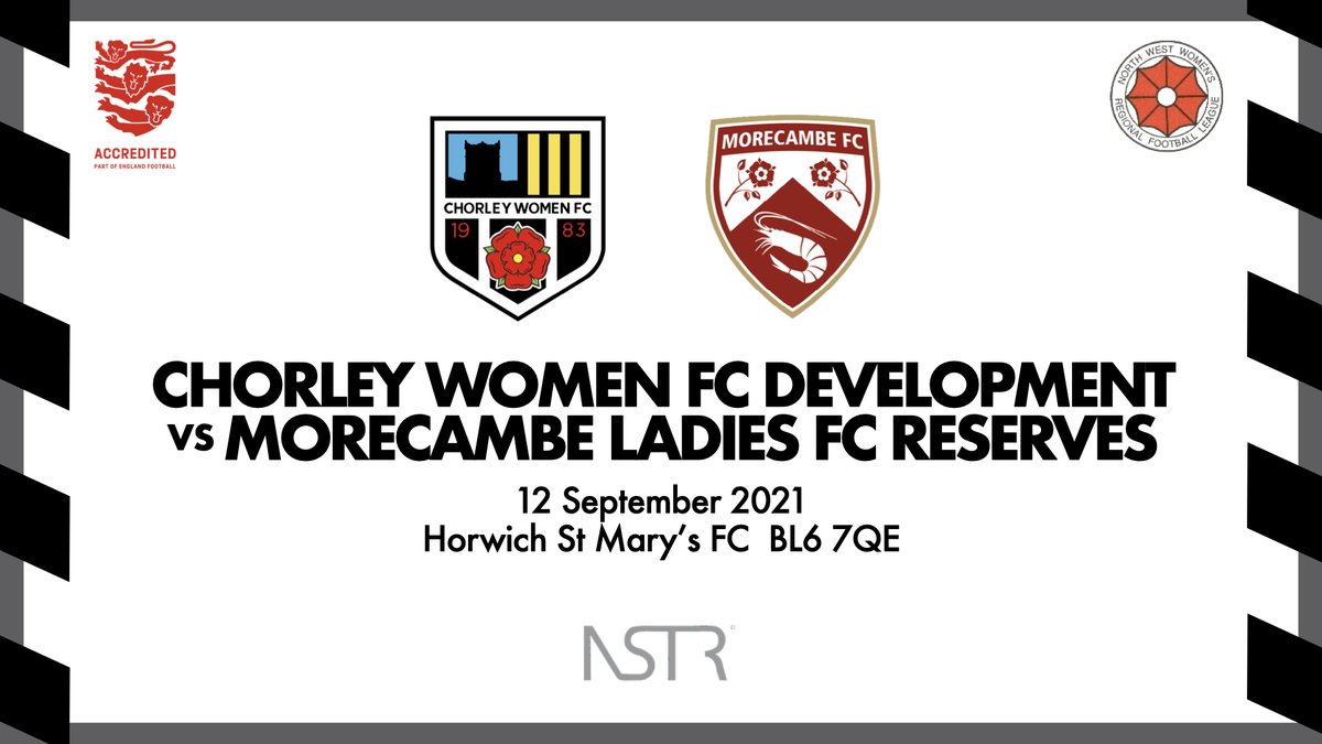 Chorley Women FC Development (@chorleywomendev) on Twitter photo Our first home match of the season will be against <a href="/MorecambeLadies/">Morecambe Girls FC</a> Reserves. Kick off is at 2 pm Our first home match of the season will be against <a href="/MorecambeLadies/">Morecambe Girls FC</a> Reserves. Kick off is at 2 pm