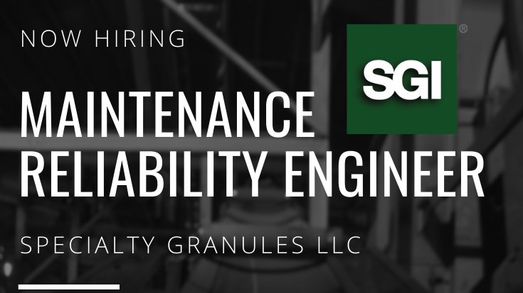 Join the Specialty Granules LLC team in Annapolis, Missouri. We are currently accepting applications for a new Maintenance Reliability Engineer. See the following link for more details - gafsgi.wd5.myworkdayjobs.com/en-US/SGI_Care…

#mechanicalengineering