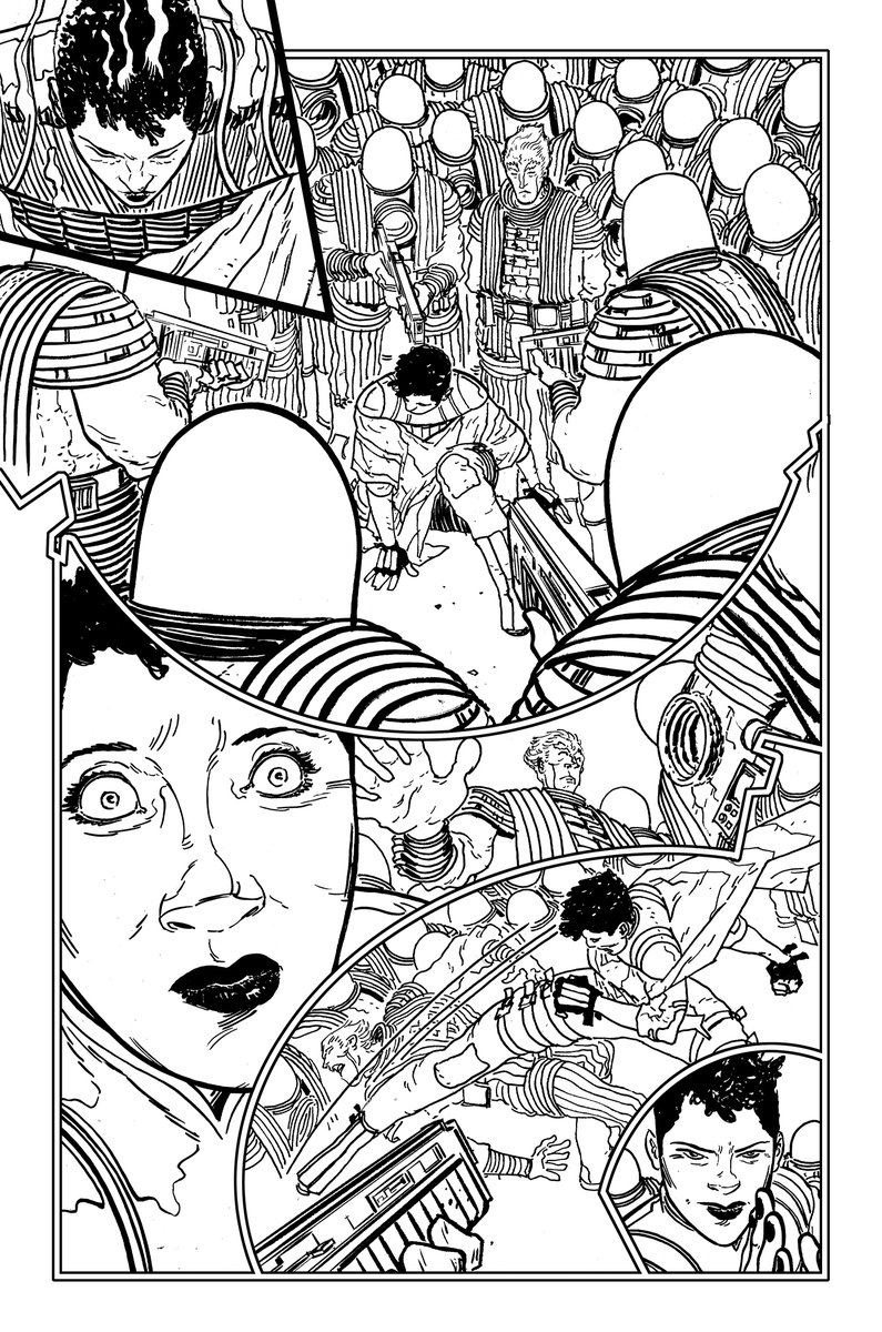 🪐 Some inked pages from WASTED SPACE #23 🪐 