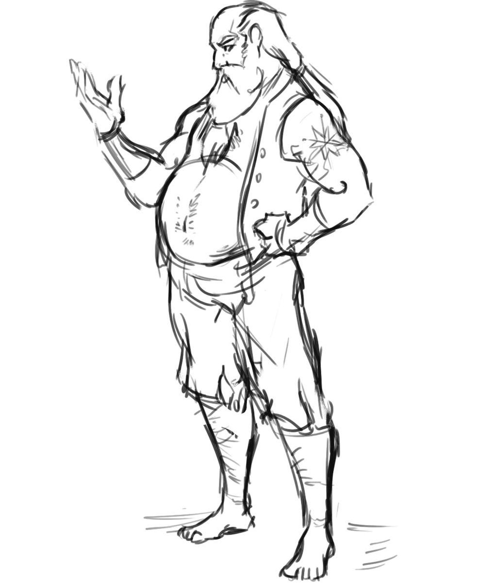 pirates_co's tweet photo. Oldie sketch from 2019 that I decided to paint today <3

#pirates #pirateart #seaman #DigitalArtist #portfolio #characterdrawing https://t.co/CgABlcNWxu