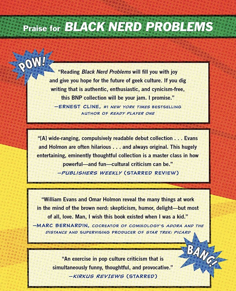 Cristin O'Keefe Aptowicz (@coaptowicz) on Twitter photo Hopping back #onhere because <a href="/OmarHolmon/">Ghost in the HTML</a> & <a href="/willevanswrites/">William Evans</a>’ BLACK NERD PROBLEMS is out *next week*! Pls snag this brilliant, hilarious, timely collection of essays & facts DAY ONE from yr favorite local indie & gift yourself the perfect book to ride out the apocalypse. 🖖🏽📚❤️ Hopping back #onhere because <a href="/OmarHolmon/">Ghost in the HTML</a> & <a href="/willevanswrites/">William Evans</a>’ BLACK NERD PROBLEMS is out *next week*! Pls snag this brilliant, hilarious, timely collection of essays & facts DAY ONE from yr favorite local indie & gift yourself the perfect book to ride out the apocalypse. 🖖🏽📚❤️