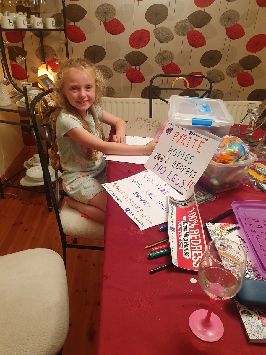 shea_pye's tweet image. Lillys busy making posters to help our cause #micaredress #100percentredress #paddydiver4