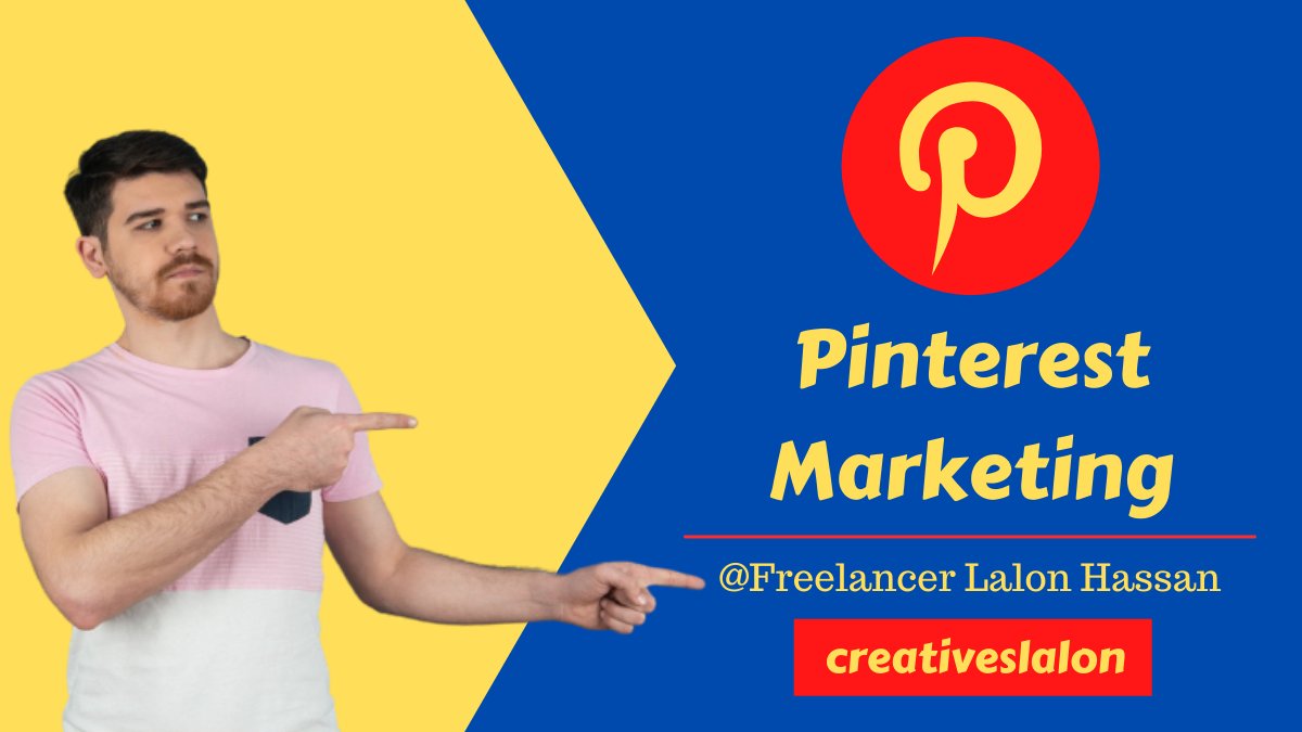 creativeslalon's tweet photo. I will increase your online store sales with pinterest marketing.
#pinterestmarketing #pinterestmarketingtips #socialmediamarketing #digitalmarketer #freelancer #freelancerlalonalhasan #followforfollow https://t.co/uzixdFL5Y6