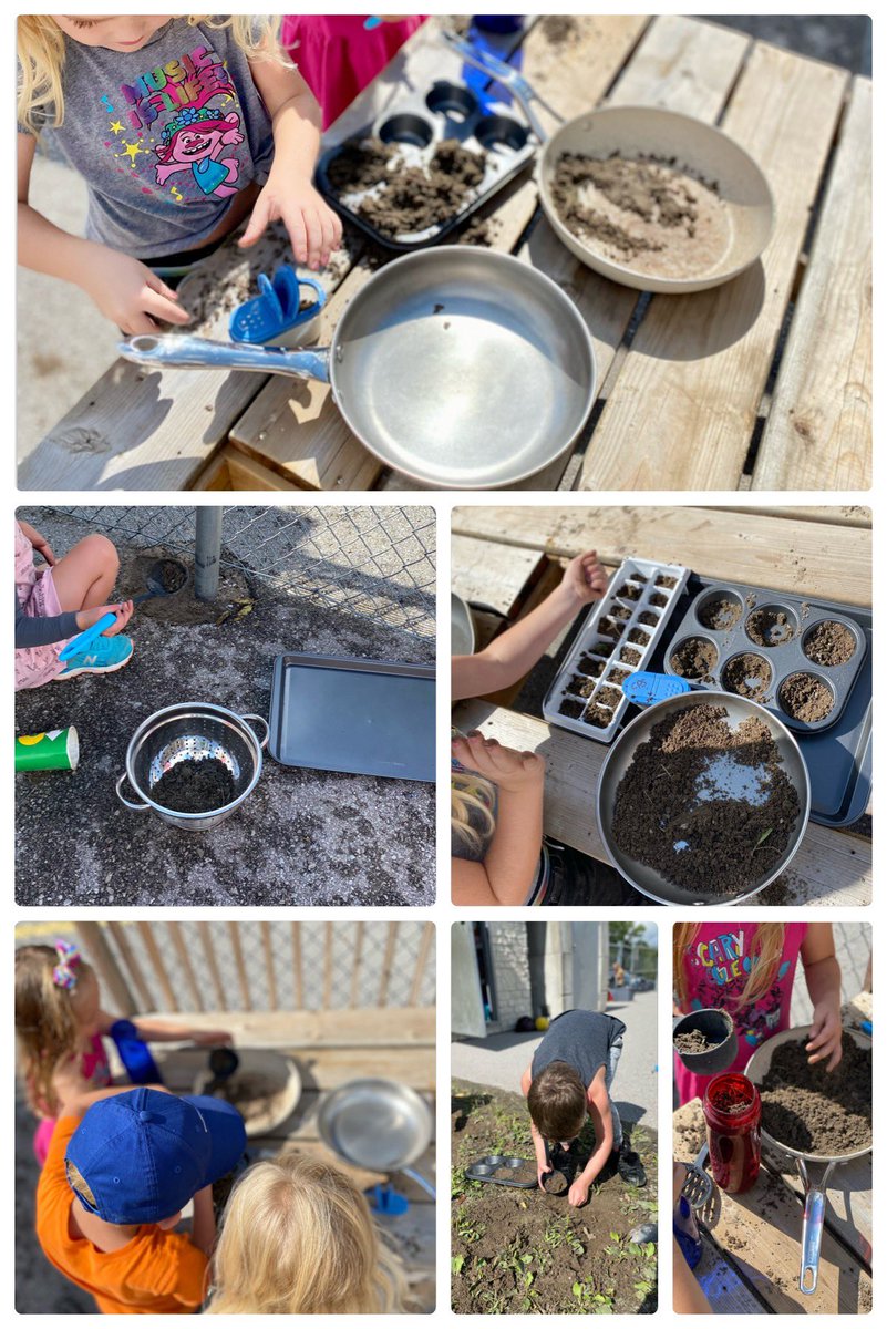 Dinner is ready! Mud pies, muffins, hot chocolate...you name it, we’ve got it! @ColdwaterPs Come and get it!!!! @SCDSBey @scdsboutdoors #messyplay #mudkitchen @SCDSB_Schools