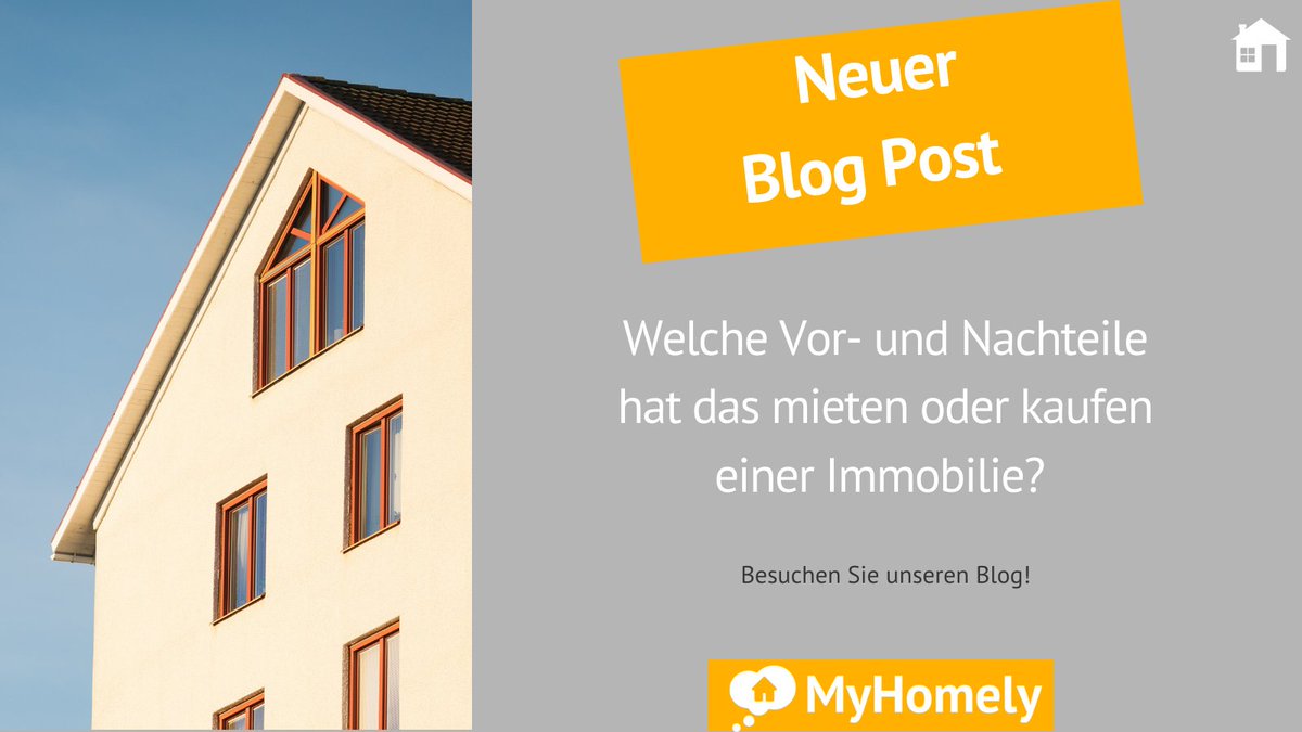 Eine #Immobilie #kaufen oder #mieten? Was ist besser im Jahr 2021? In unserem neuem Blogpost werden sämtliche Vor- und Nachteile der beiden Optionen dargestellt. Besuchen Sie jetzt unseren Blog, um mehr zu erfahren. Hier gehts zum Blog: hubs.la/H0WRbYK0