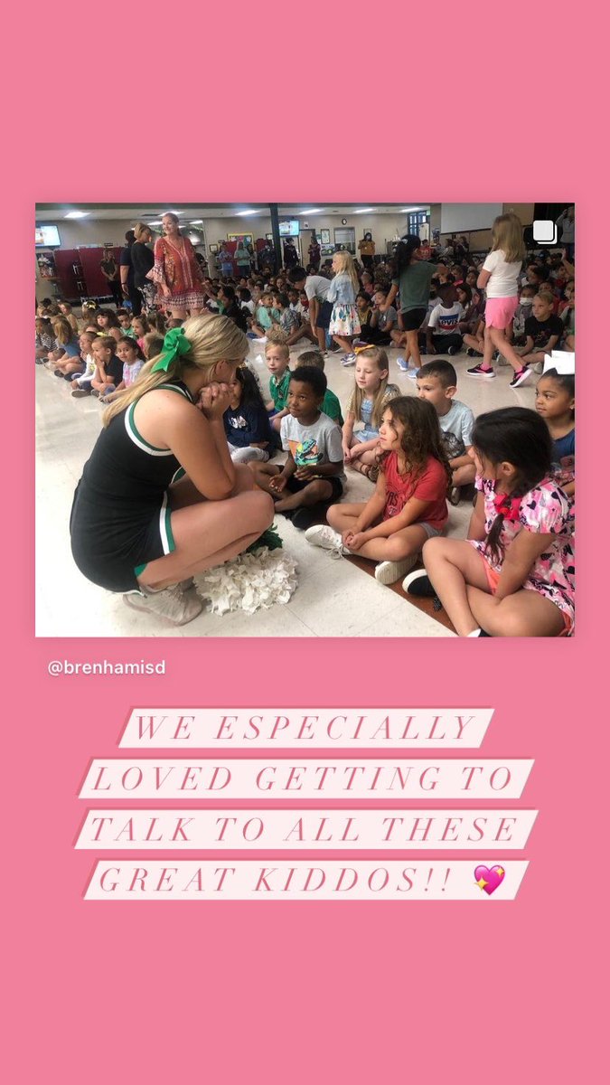 BHS Varsity Cheer got to make a special visit to <a href="/KrauseElem/">Krause Elementary</a> this morning!! Here are some of our favorite moments!! <a href="/BrenhamISD/">Brenham ISD</a>