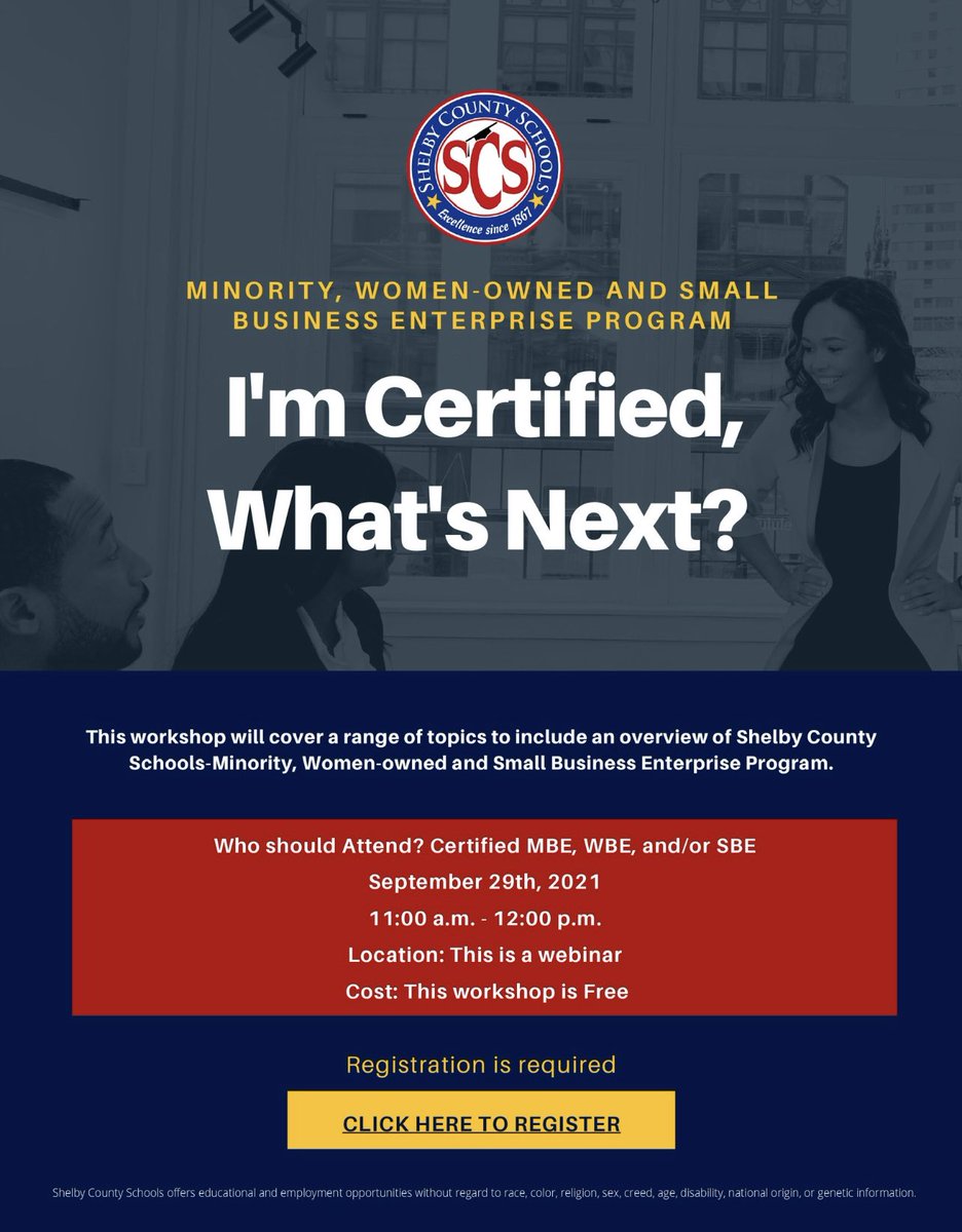 SCS Minority & Women-Owned Business Enterprises tweet media