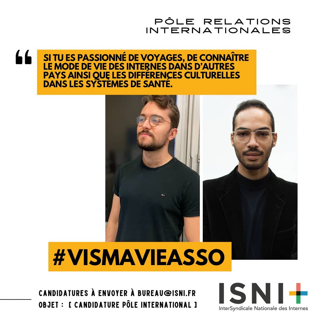 [ #VisMaVieAsso ] - Nicolas, interne en ophtalmologie à Paris et Anis, interne en MG à Paris ont travaillé sur les systèmes de formation médicale en UE au sein de l'<a href="/ejdpwg/">EJD</a>. 
⏩ S'engager dans l'associatif, c'est aider les autres !
