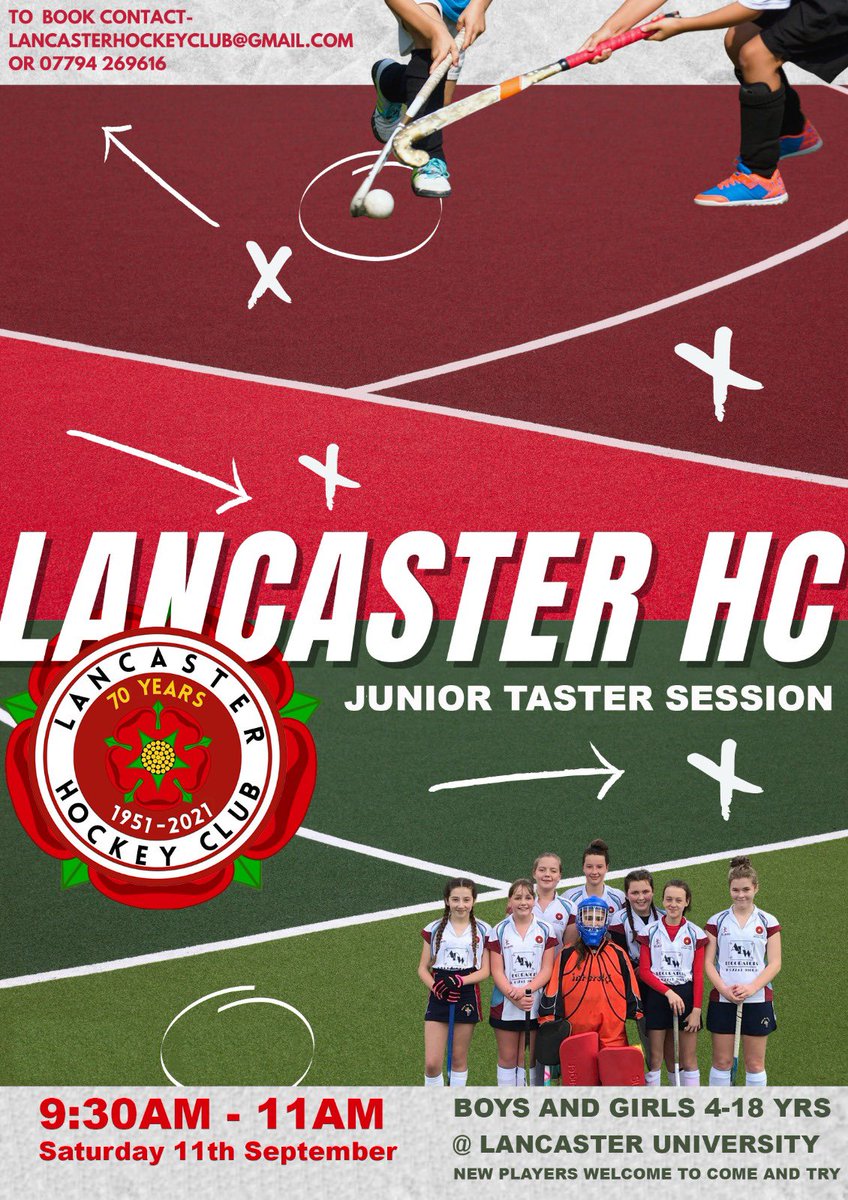 Ripley Sport (@ripleysport) on Twitter photo π£ Interested in getting involved in or playing more hockey? π
Please see attached details of the Lancaster Hockey Club Taster Session this Saturday at Lancaster Uni.
Open to boys and girls aged 4-18yrs #getinvolved #comeandtry <a href="/lancasterhc/">Lancaster Hockey Club</a> π£ Interested in getting involved in or playing more hockey? π
Please see attached details of the Lancaster Hockey Club Taster Session this Saturday at Lancaster Uni.
Open to boys and girls aged 4-18yrs #getinvolved #comeandtry <a href="/lancasterhc/">Lancaster Hockey Club</a>