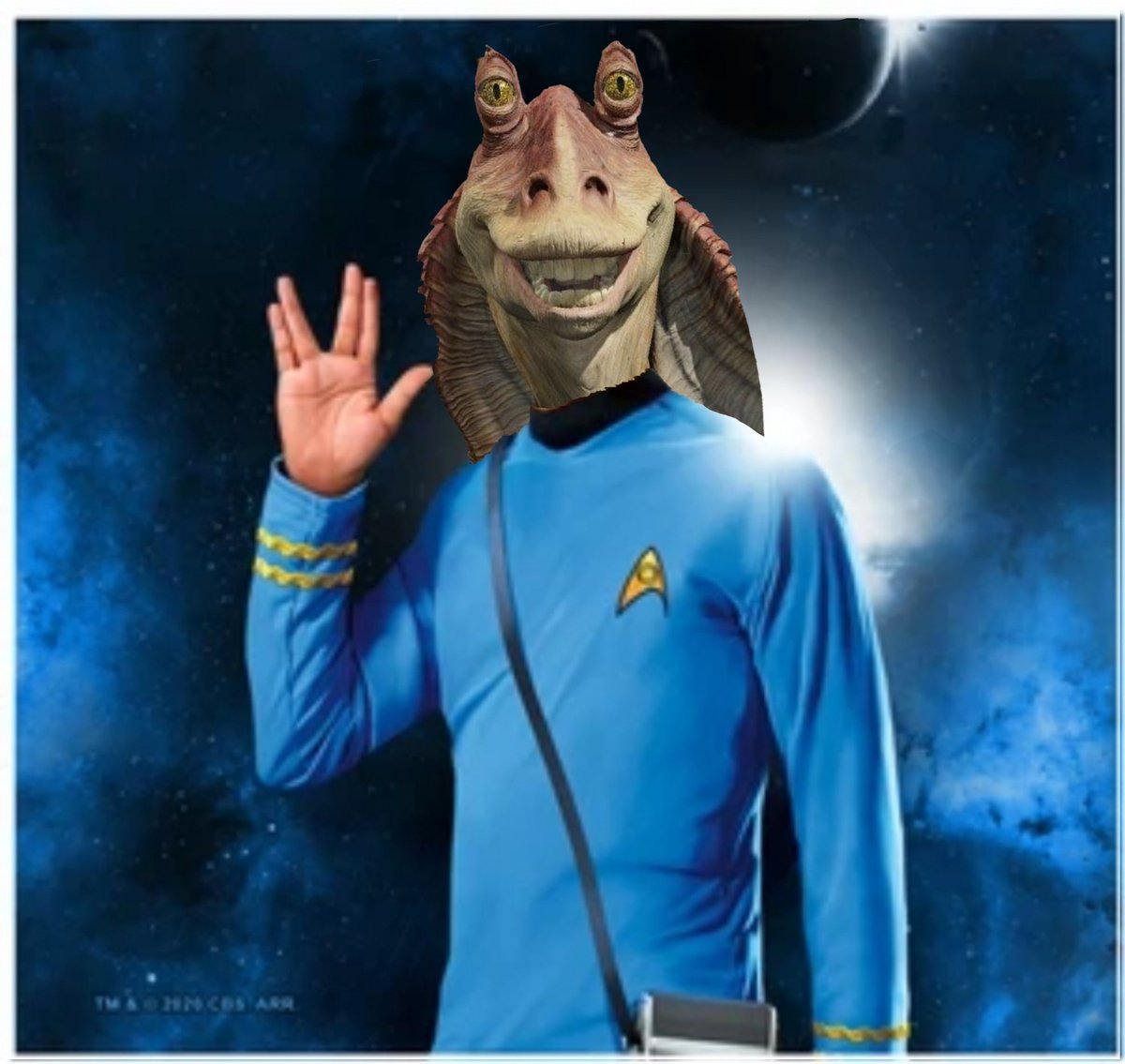 CrusaderLock's tweet photo. "Westside!" 
#StarTrekDay #FunkDoctorSpock
#LiveLongAndProsper https://t.co/k6U6vzi9c3