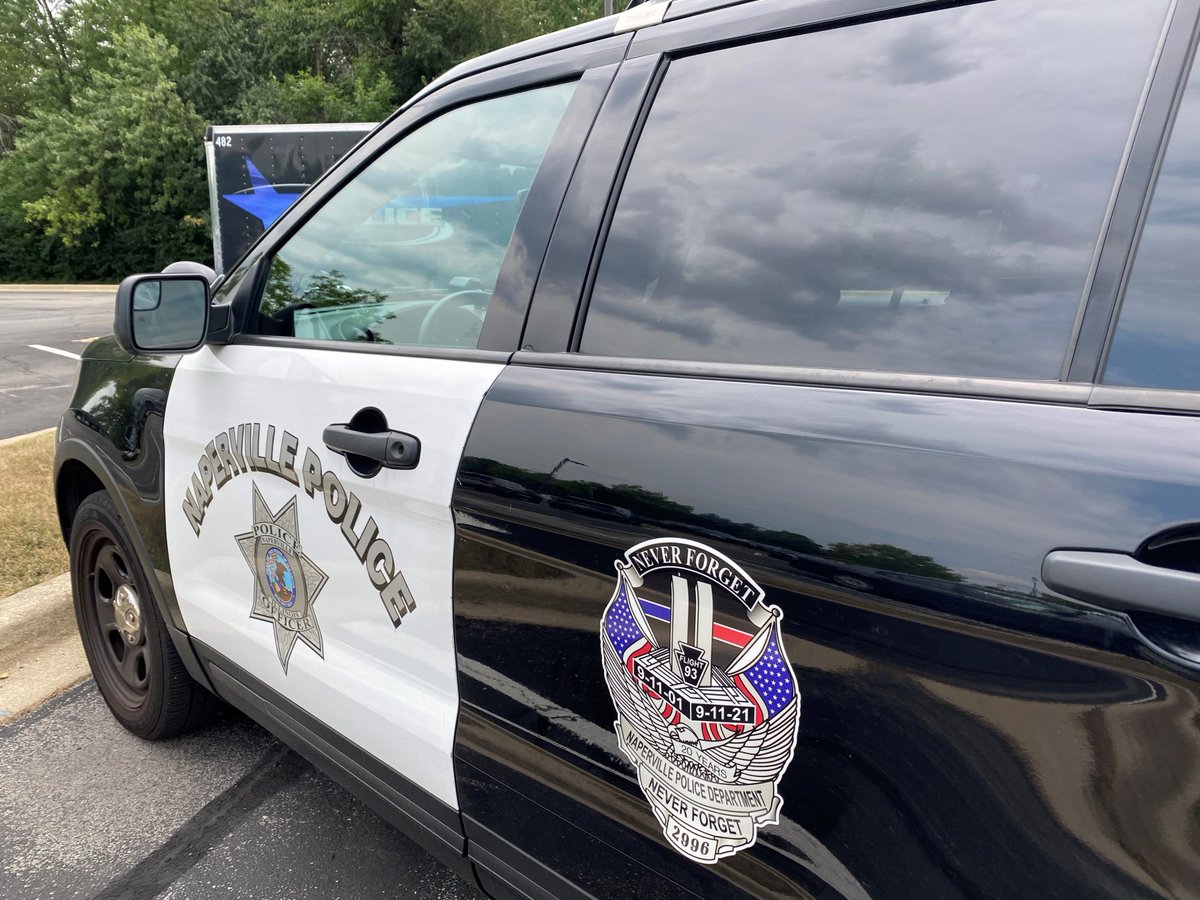 NapervillePD's tweet image. In recognition of the 20th anniversary of the #September11 terrorist attacks, you can expect to see many of our officers and supervisors with memorial badges on their uniforms and squad cars through the month of September. We have not forgotten, and we will #NeverForget