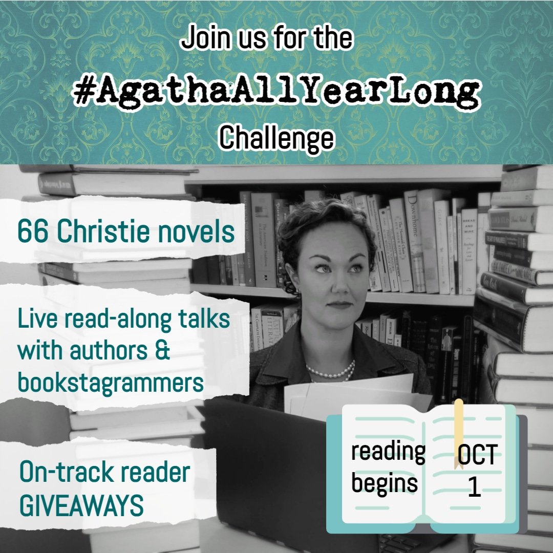 Are you up for a reading challenge? 
🏆
66 mysteries
12  months
 1   Queen of Crime
👑
Link in profile to sign up.