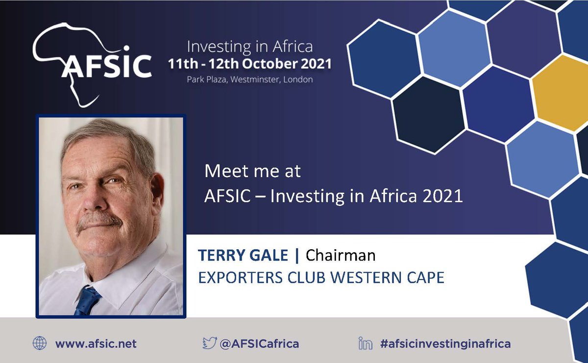 TheECWC's tweet photo. We are excited to announce that our chairperson, Terry Gale, will be representing the ECWC at AFSIC this year! 

For more information, visit https://t.co/FhsjBrklwP. 

#ecwc
#westerncape
#afsicinvestinginafrica https://t.co/1UFsSZZqeS