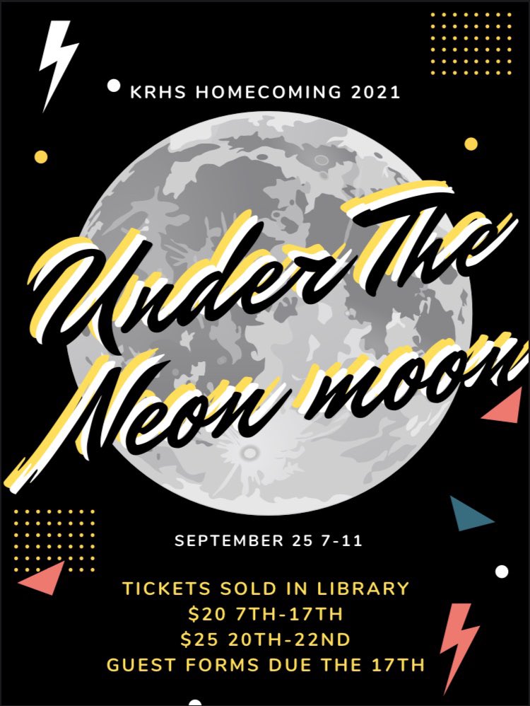 HOMECOMING 2K21
September 25
Tickets sold in the library:20$