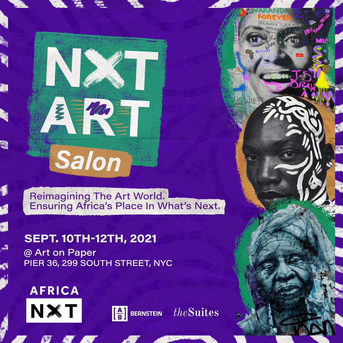 africa_nxt's tweet photo. You are invited to #NXTART.
An immersive space and experience that centers African artistry.

To learn more click link in bio.

#NXTART #AfricaNXT #ArtonPaper2021 #Africanart #Blackart #Diaspora #blackculture #art #africa #artonpaper #artonpaperfair #newyorkcityartsweek #NewYork https://t.co/HtJvoQBZSJ