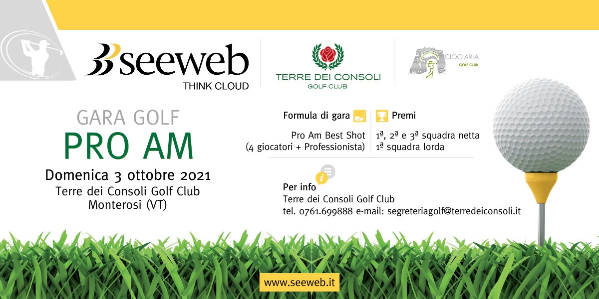 seeweblive's tweet photo. Si lavora ma a volte si gioca anche. 

#golf #3ottobre #viterbo #terredeiconsoli #sport #brand #proam #monterosi #comingsoon https://t.co/FK4q2oUBff