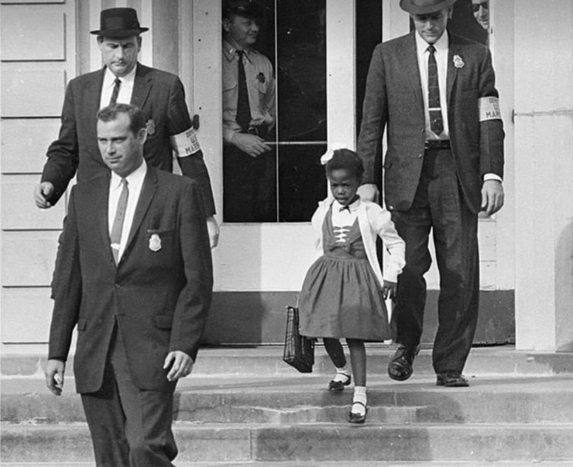 Brave little one building bridges and making a difference. Happy birthday today, Ruby Bridges. 