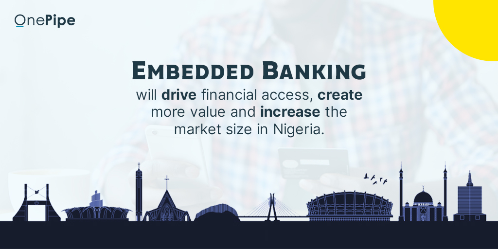 onepipe_inc's tweet photo. OnePipe is working hard to create the framework and tech infrastructure that ushers in frictionless Embedded Banking in Nigeria.
Click https://t.co/xfrMcdsEUR to read more.
#OnePipe #EmbeddedBanking #APIFintech #Collaboration https://t.co/JgB7xZcGey