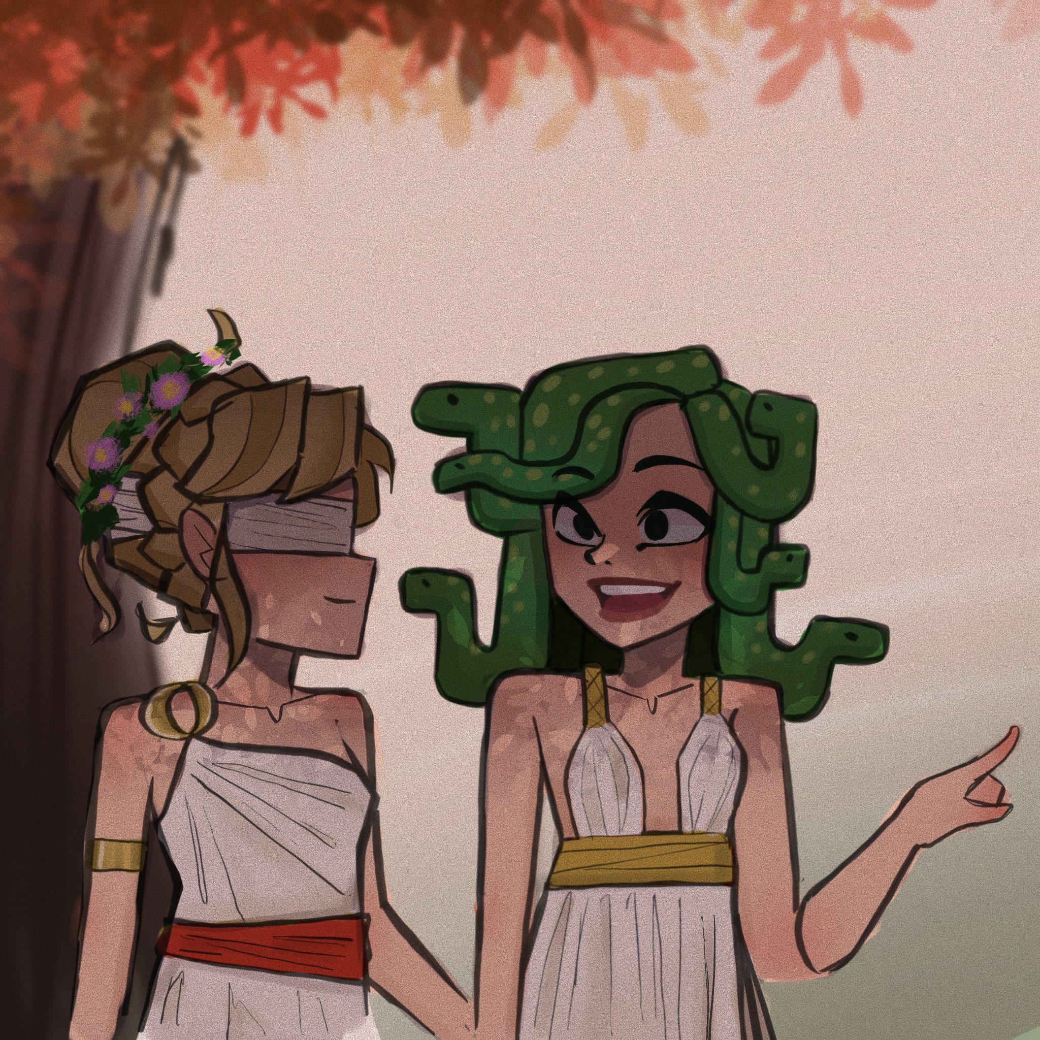 frs.art on Twitter "Once, Medusa fell in love with a blind woman named