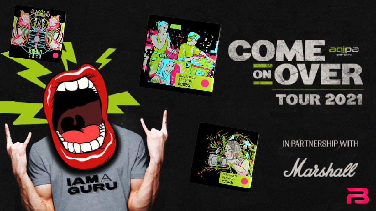flashbacknft's tweet photo. #ComeOnOverTour, playing across Europe from August 31st – September 12th. We are happy that they are offering exclusive NFT tickets for their partners with Flashback. 🥳
Each of the 9 locations gets its own visual and the result is an overall image.
#flashbacknft #flashbackone https://t.co/6bVSFKkkny