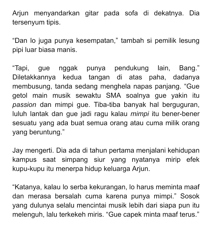 el. on Twitter: "11.9: Capek minta maaf terus [Notes: Kalimat awal di