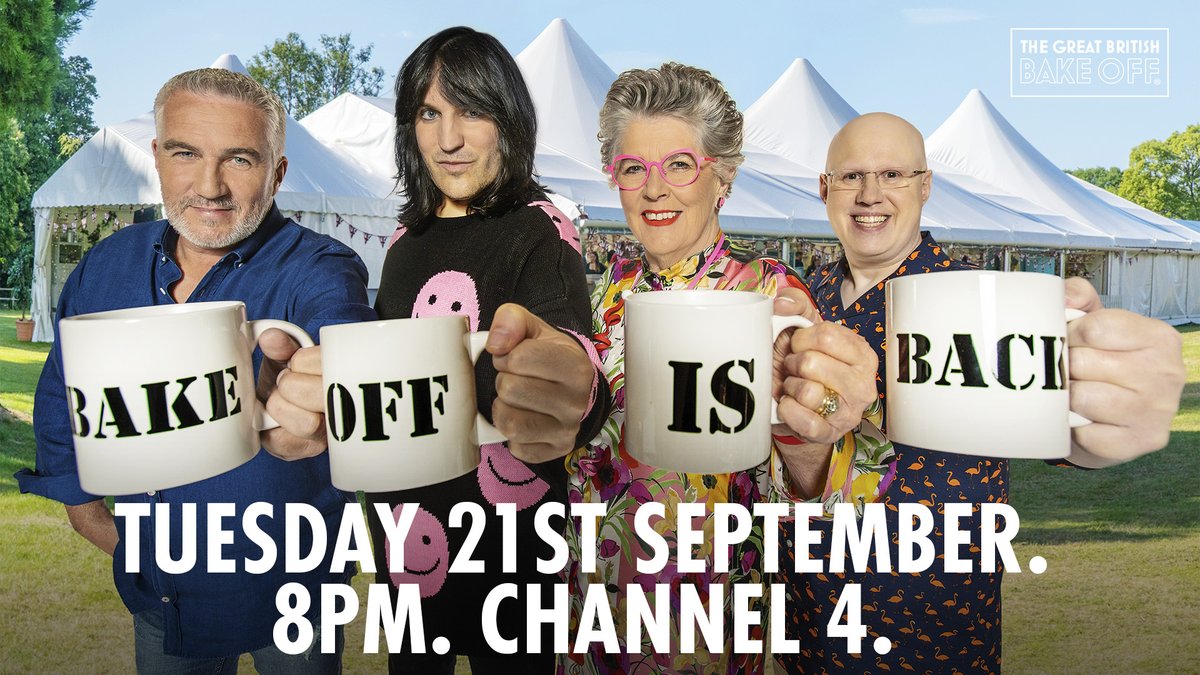 Bake a date in your diaries - we're back! #GBBO