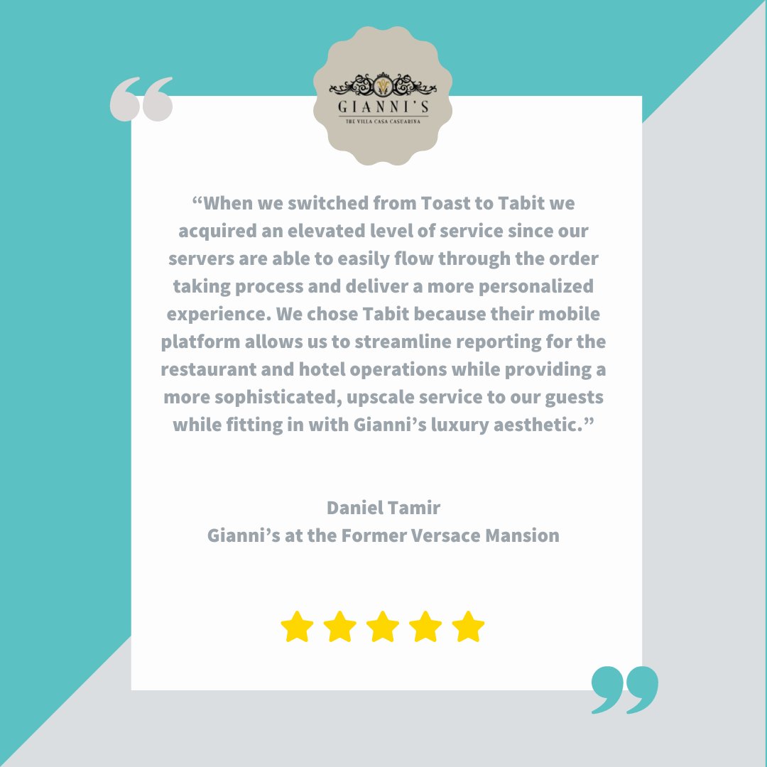 Tabit (@tabit_cloud) on Twitter photo Measuring restaurant performance doesn’t get easier than this! Our management insights measure menu sales, employee efficiency, and overall business growth, all in one place 📈 <a href="/Giannis_SoBe/">Giannis at The Villa</a>
#tabitrestaurant #tabitpartner #insights #reporting #analytics #managementinsignts Measuring restaurant performance doesn’t get easier than this! Our management insights measure menu sales, employee efficiency, and overall business growth, all in one place 📈 <a href="/Giannis_SoBe/">Giannis at The Villa</a>
#tabitrestaurant #tabitpartner #insights #reporting #analytics #managementinsignts