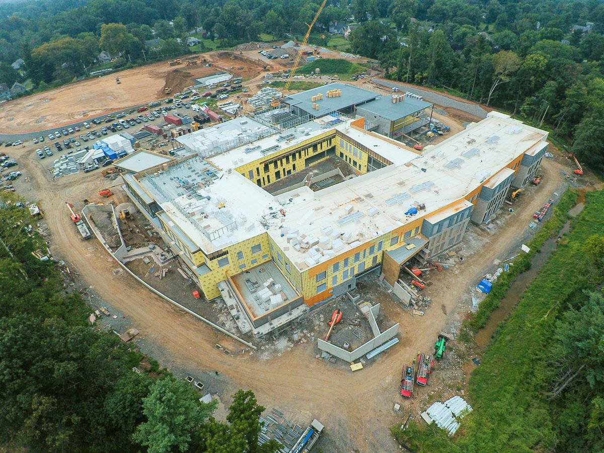 What a view! <a href="/LowerMerionSD/">Lower Merion SD</a>'s new middle school, opening September 2022. <a href="/FieldingInt/">Fielding International</a> teamed with <a href="/SpiezleArch/">Spiezle Architectural Group, Inc.</a>, Lower Merion staff, students and community members to imagine a #21stcenturylearning environment embodied around #studentcenteredlearning. #k12 #schooldesign