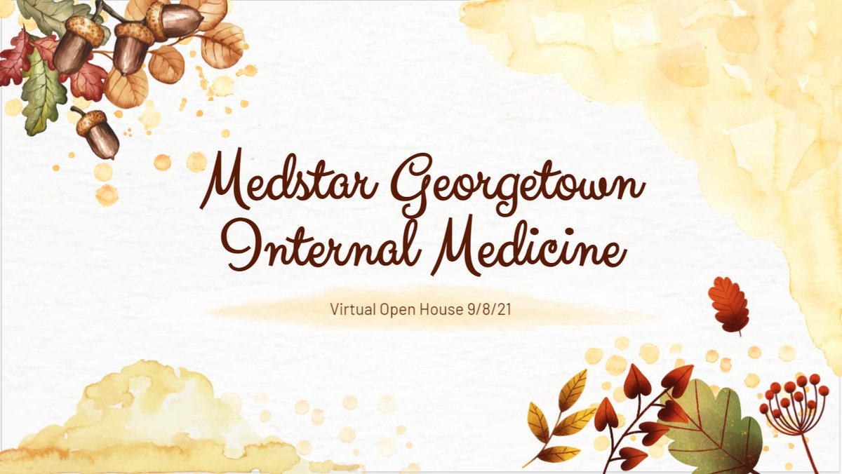 Our first virtual open house is tonight at 7PM EST! Please join us at georgetown.zoom.us/my/georgetownIM. Come learn about our program and celebrate the fall season with these themed drinks!