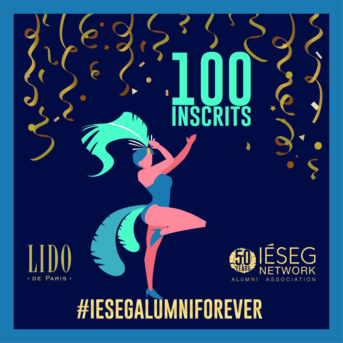 iesegnetwork's tweet image. Soirée #IESEGAlumniForever : déjà plus de 💯 inscrits 💥 !! Si vous ne l&apos;êtes pas encore, c&apos;est le moment de réserver vos places 🎟️ et c’est par ici 👉 ieseg-network.com/events/62914
#IESEGNetwork50Years #Networking #GetTogether #IESEG #Alumni #Paris @LidoParis