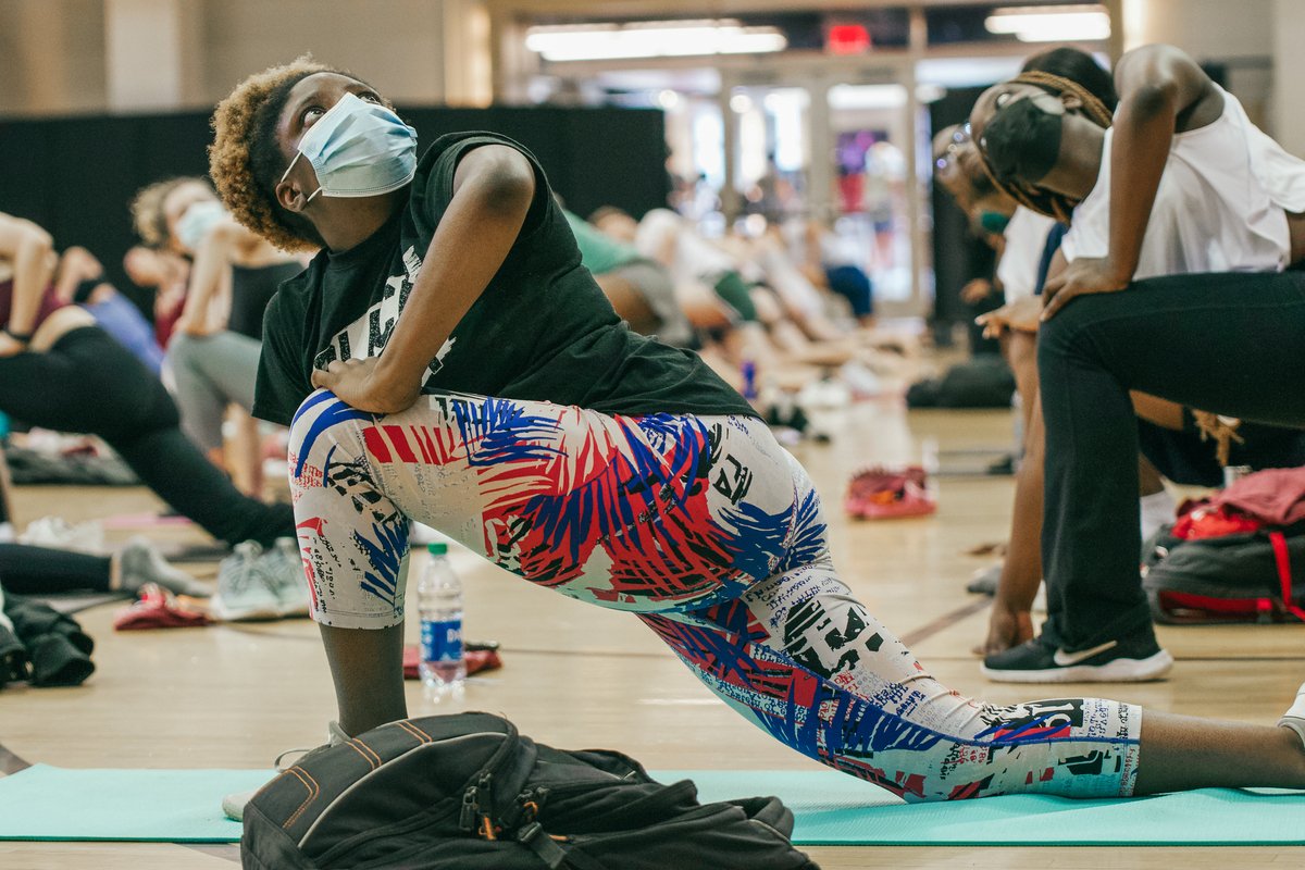 VTRecSports's tweet photo. 🔁 Trap Yoga recap is HERE🤩
📸 Album: https://t.co/805oAIuIrW
S/o to @VT_BSA for co-hosting 🧡 

What's next⁉️
👉 Instructor @datdudejonny is teaching a weekly "Hip Hop Yoga" class that's new to our Group Ex schedule Tuesdays at 7PM!
Info: https://t.co/N6ZWiAH87L https://t.co/c6Q0X9SmgJ