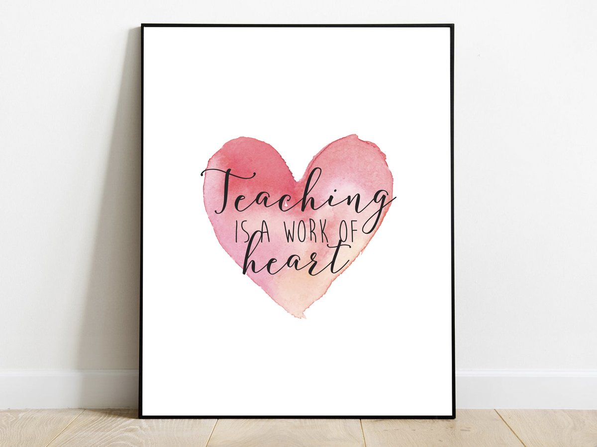 Teacher Appreciation Day is coming soon! Download, print, and frame this adorable wall print! Comes in multiple sizes and I also have a listing for a greeting card if you prefer. etsy.com/listing/105774… #TeachersDay2021 #TeachersDay