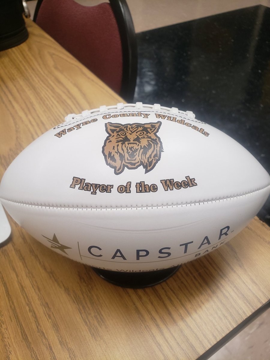 SeslerLuke's tweet photo. Thank you Capstar Bank for the player of the week award! 
@waynecowildcats https://t.co/ql9O7i6EuS
