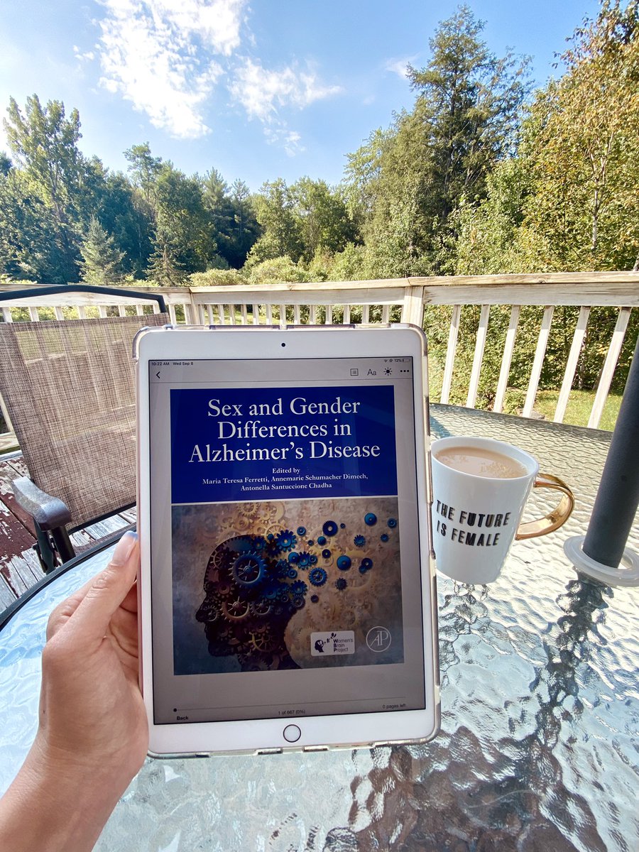 Really enjoying this @womensbrainpro book on #SexDifferences in #Alzheimers! So much interesting information already and I’m only a couple chapters in.